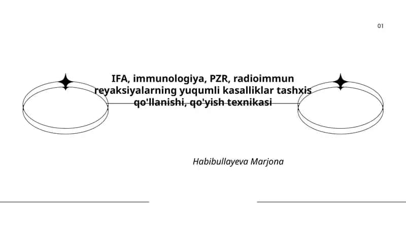 IFA, Immunologiya, PZR, Radioimmun reyaksiyalarning Tashxisi 1