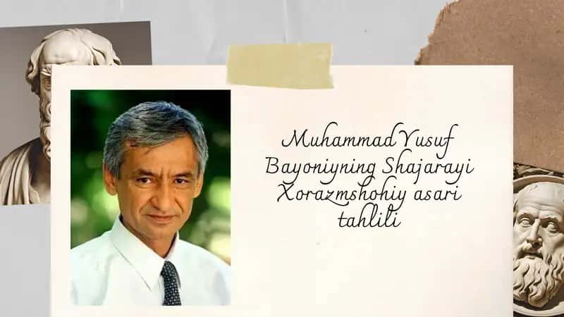 Muhammad Yusuf Bayoniyning Shajarayi Xorazmshohiyasaritahlili 1