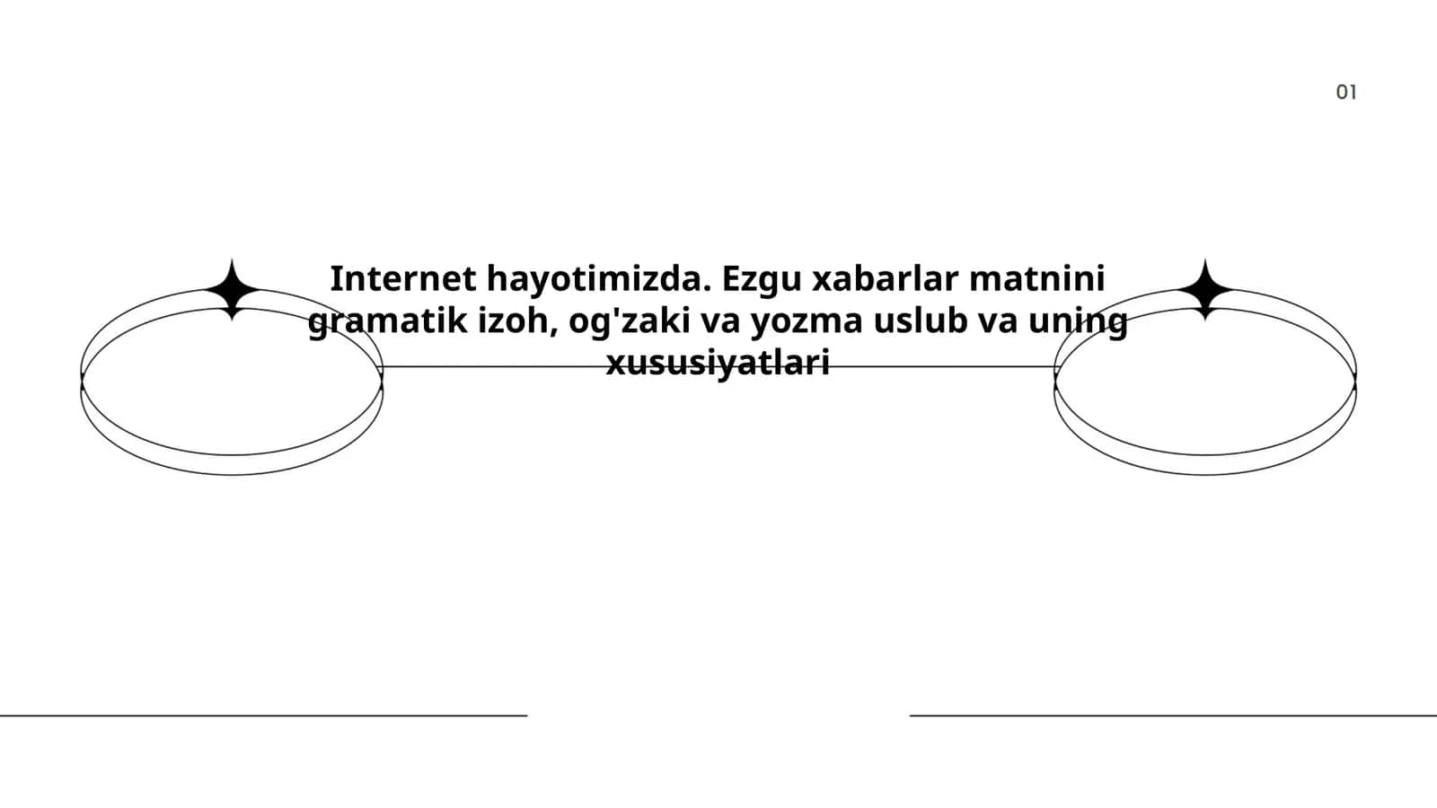 Internet hayotimizda. Ezgu xabarlar matnini gramatik izoh, og'zaki va yozma uslub va uning xususiyatlari 1