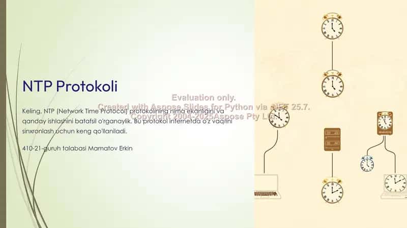 NTP Protokoli 1
