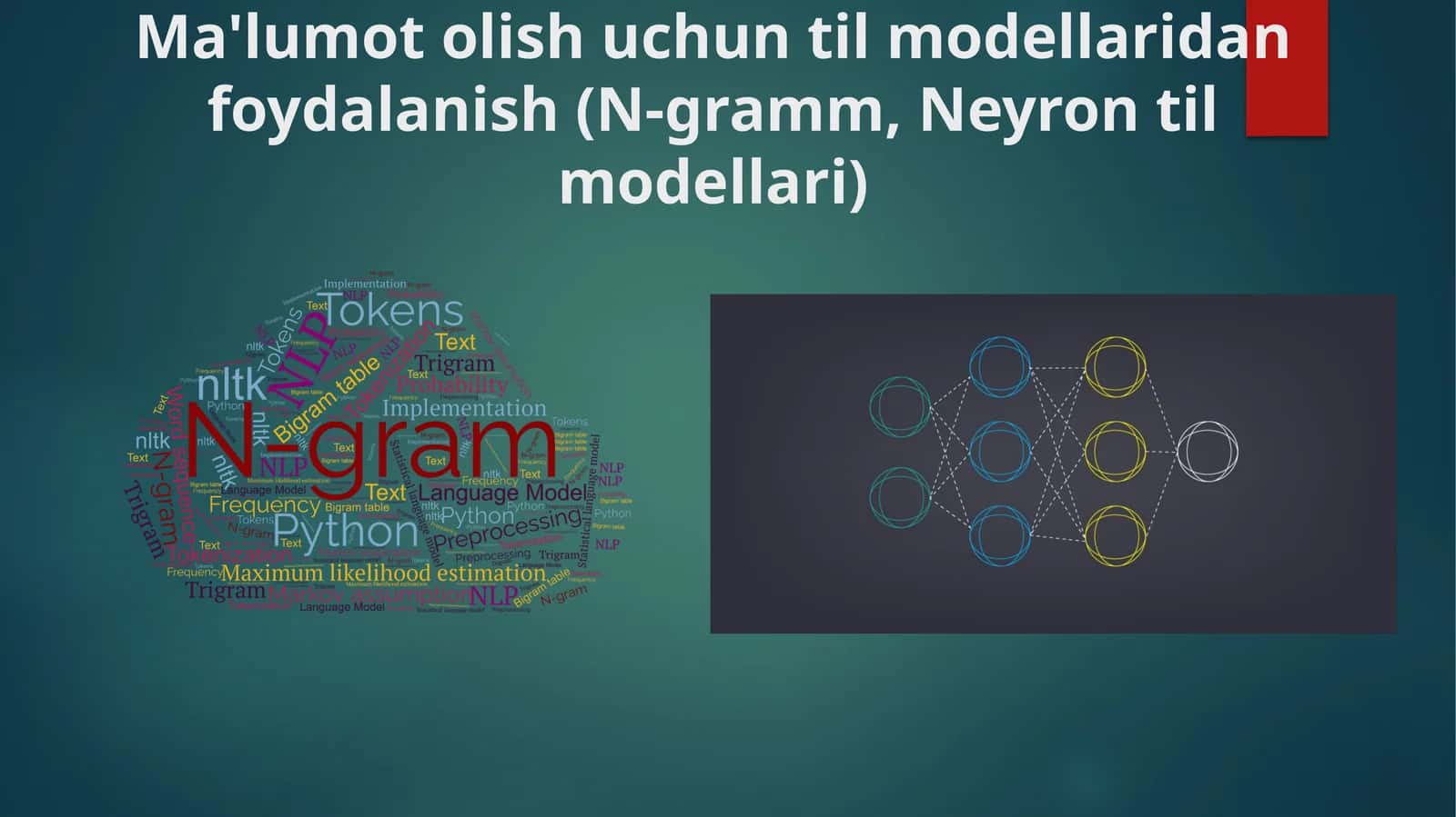 Ma'lumot olish uchun til modellaridan foydalanish (N-gramm, Neyron til modellari) 1