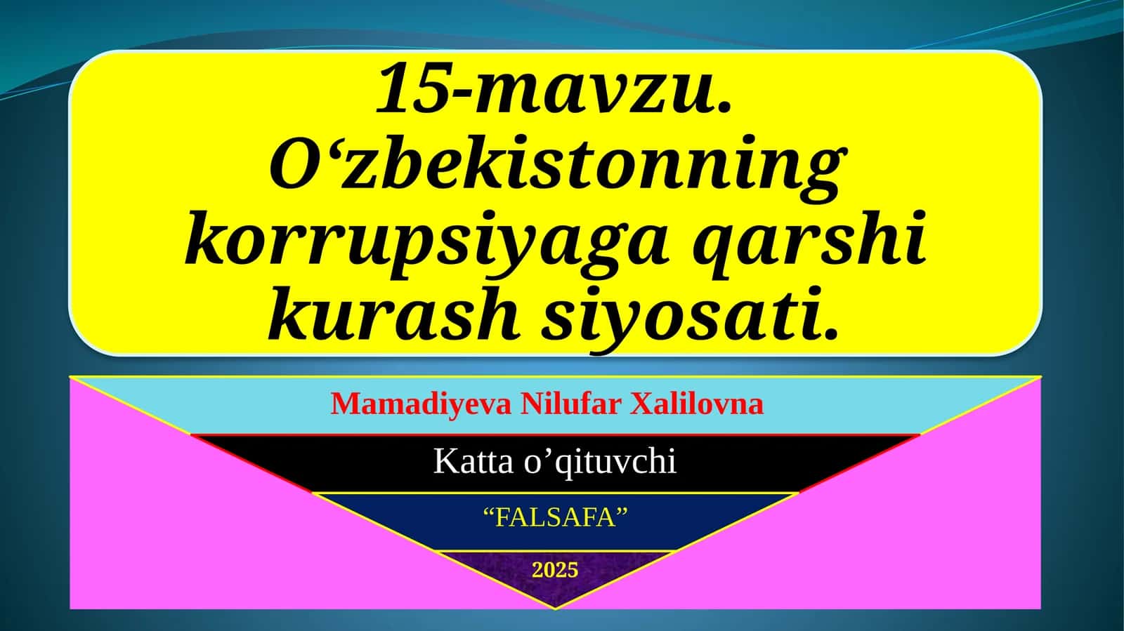 Oʻzbekistonda korrupsiyaga qarshi kurash 1