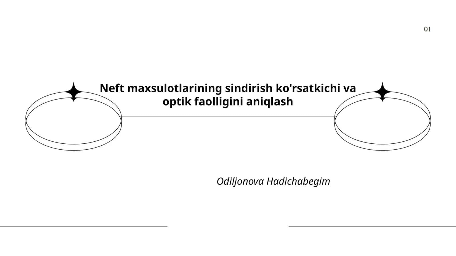 Neft maxsulotlarining sindirish ko'rsatkichi va optik faolligini aniqlash 1