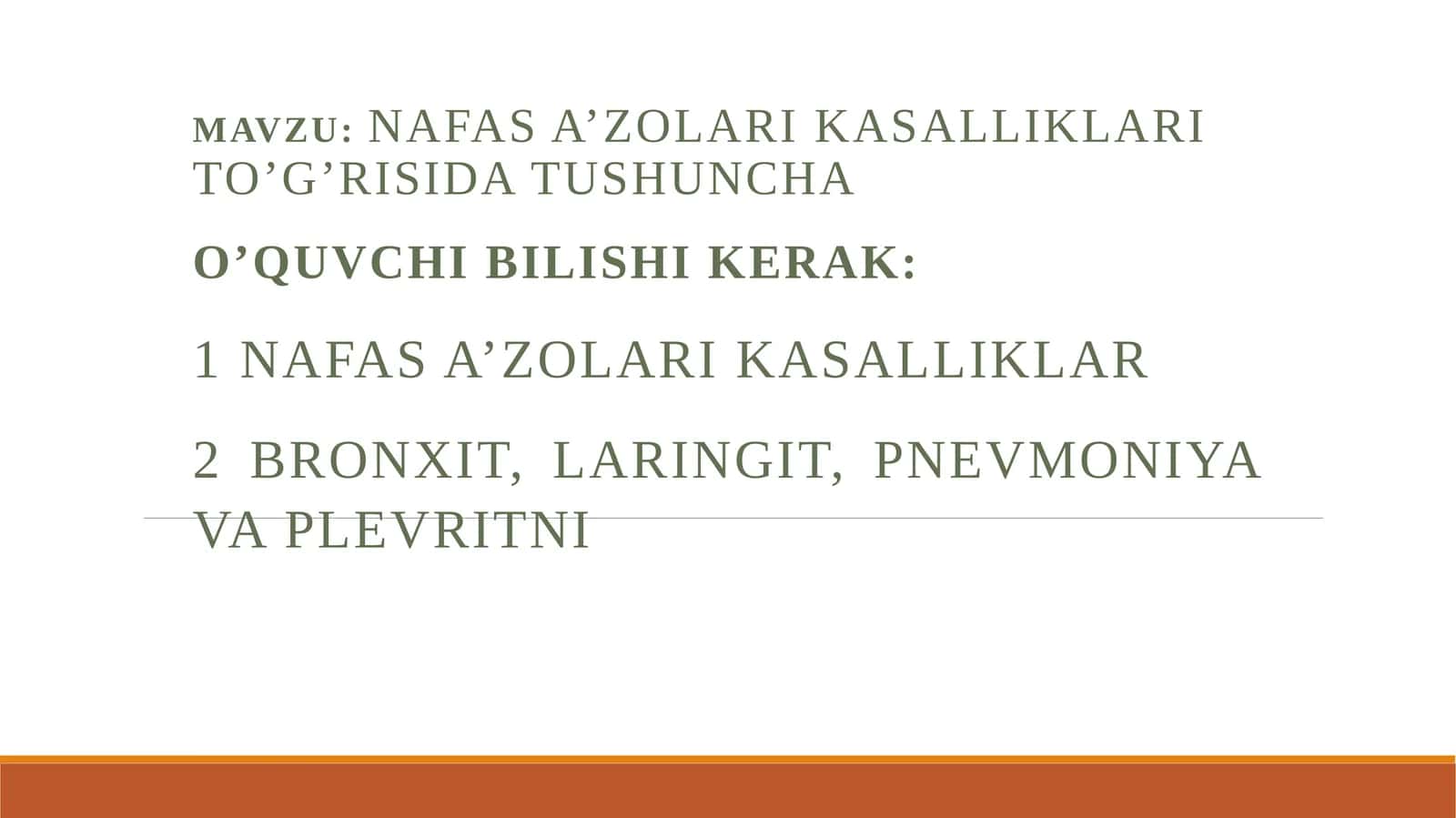 Bronxit va Pnevmoniya Davolash 1