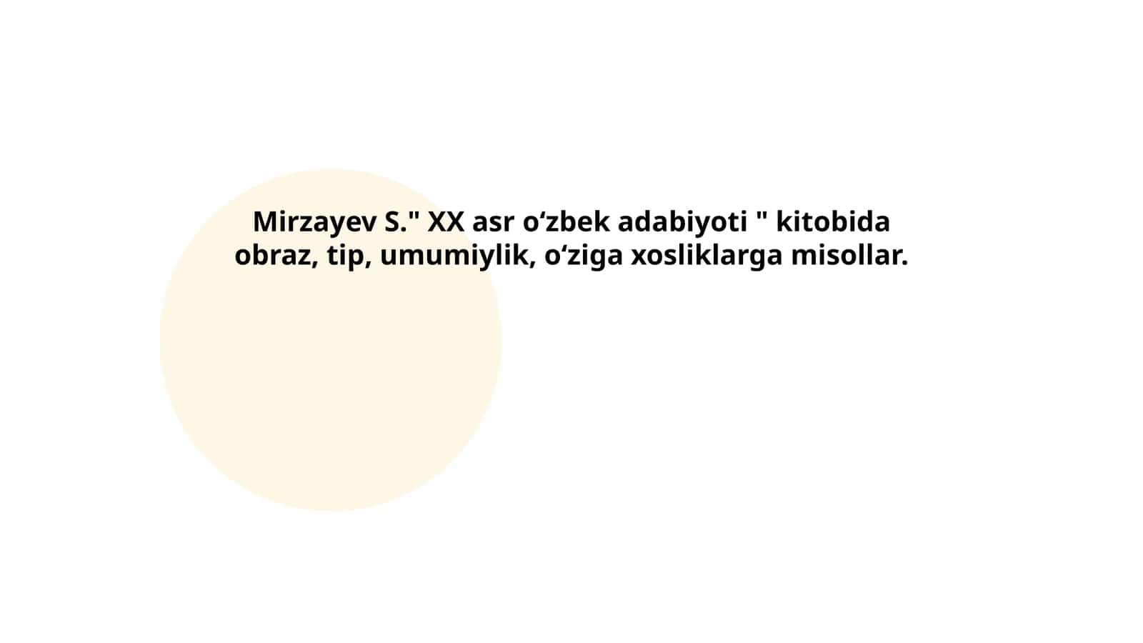 XX asr oʻzbek adabiyoti 1