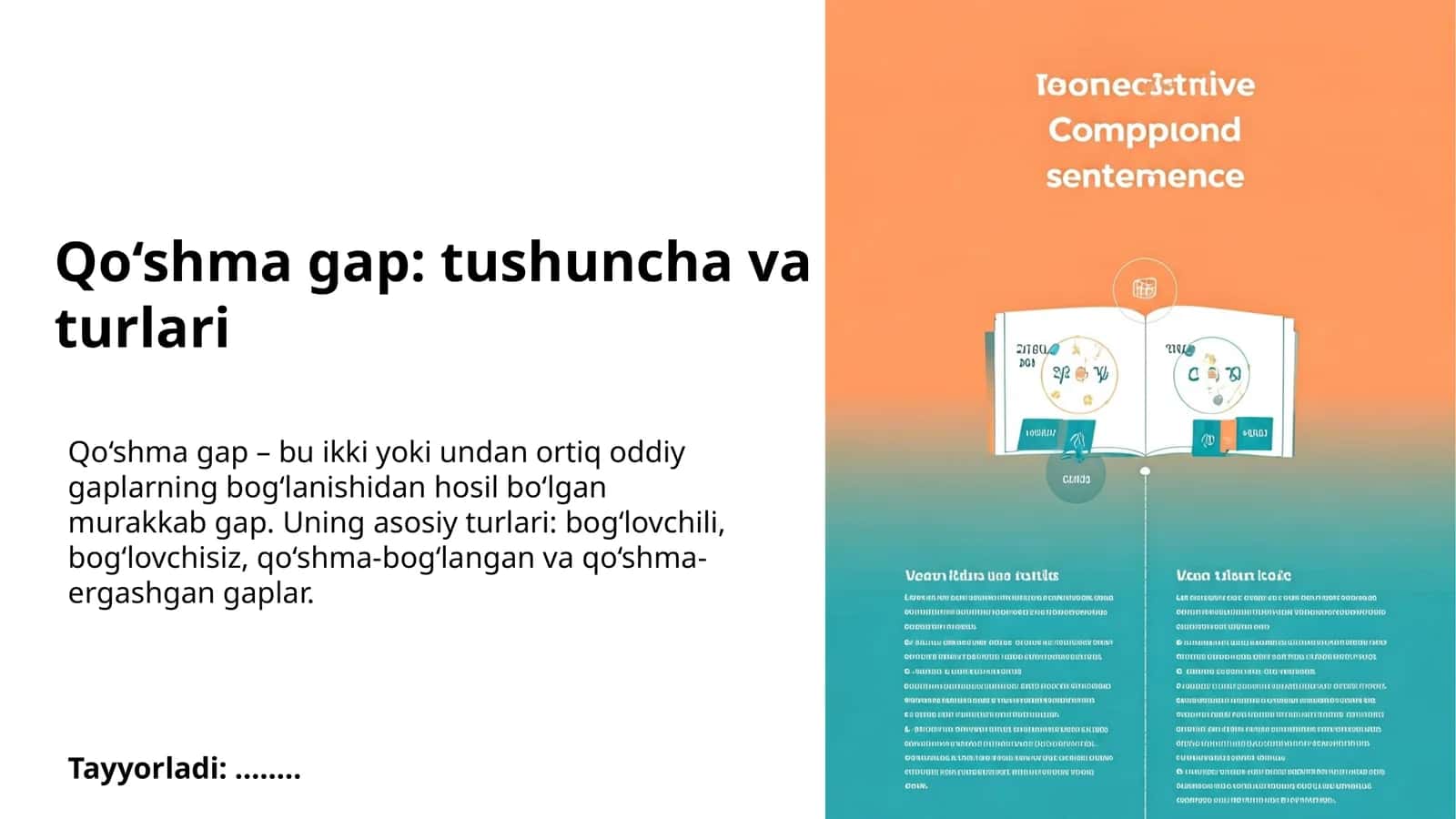 Qo‘shma gap: tushuncha va turlari 1