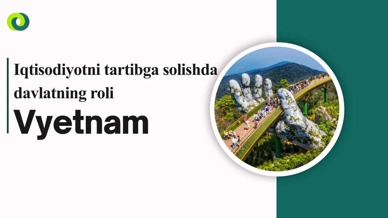 Iqtisodiyotni tartibga solishda davlatning roli Vyetnam 1