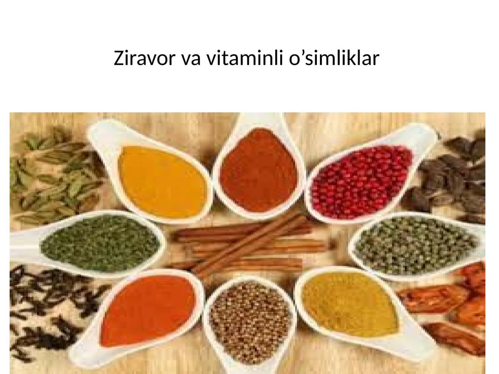 O‘zbekiston florasi ziravor va vitaminli o’simliklar 1