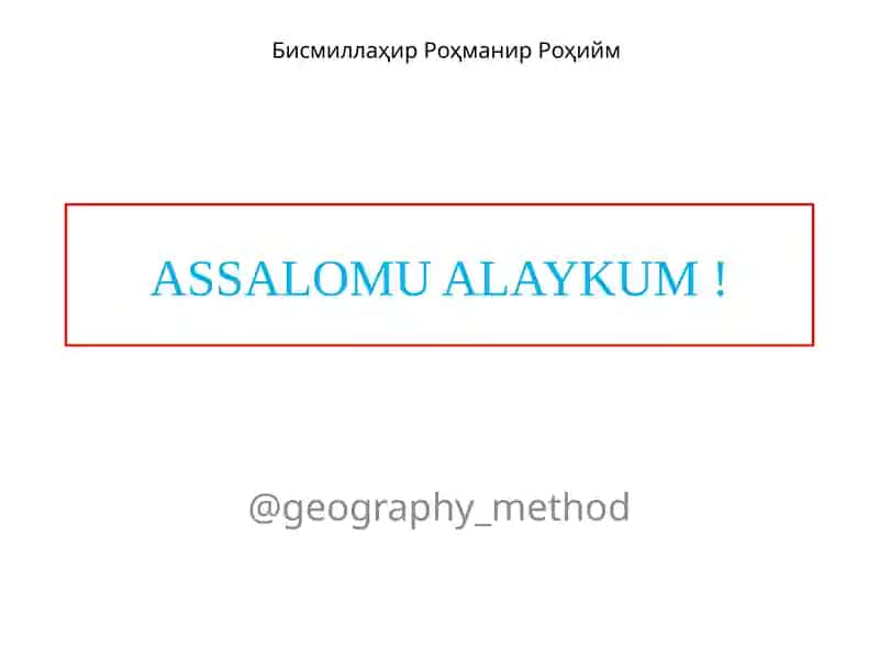 Amaliymashg‘ulot Markaziy Osiyo mamlakatlarining qiyosiy geografik tavsifi