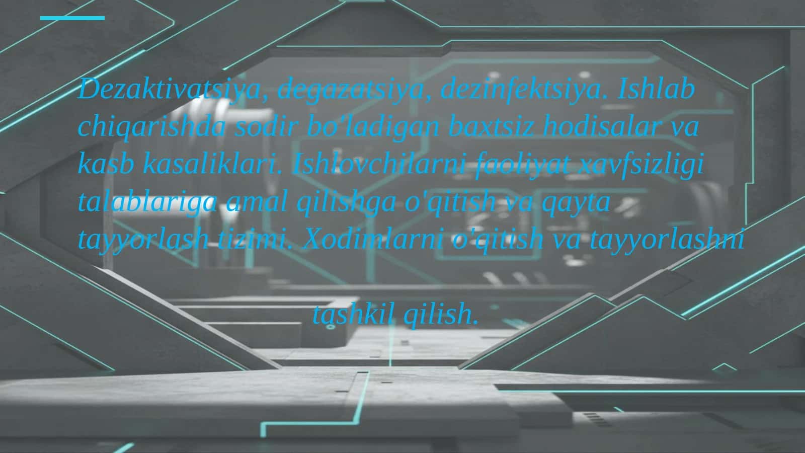 ISHLAB CHIQARISH XAVFSIZLIGI VA XODIMLARNI HIMOYA QILISH TIZIMLARI 1