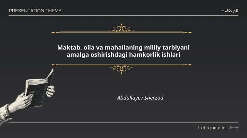 Maktab, oila va mahallaning milliy tarbiyani amalga oshirishdagi hamkorlik ishlari 1