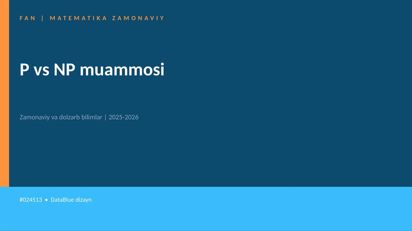 MATEMATIKA ZAMONAVIY 1