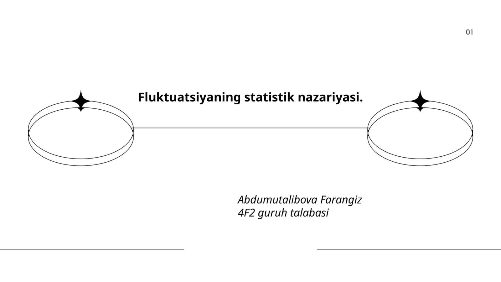 Fluktuatsiyaning statistik nazariyasi 1