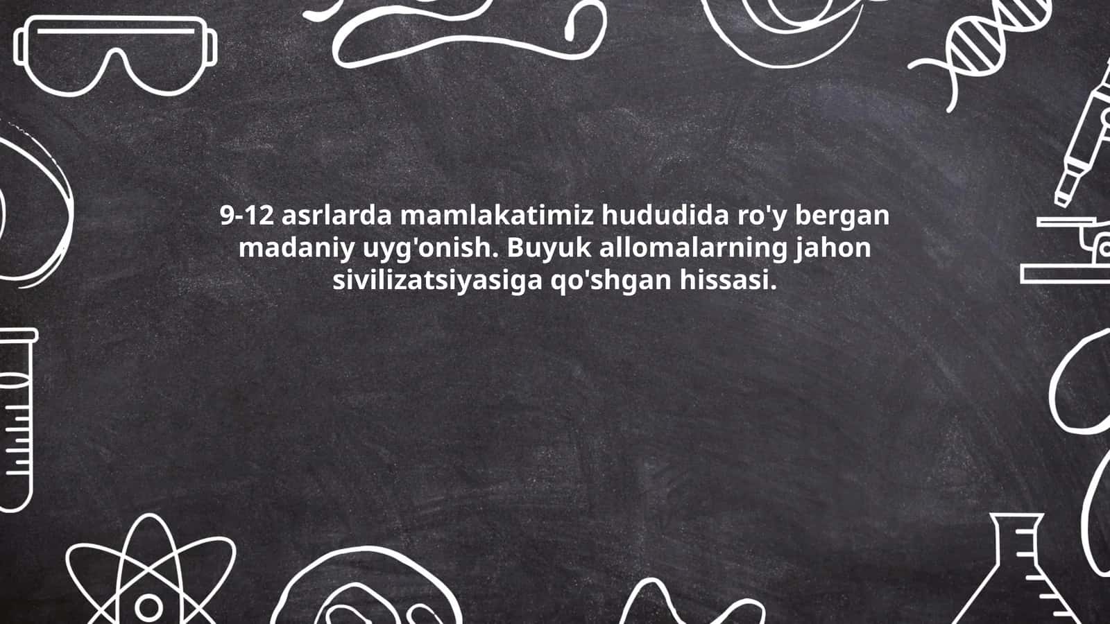 Buyuk Ipak yo'li davridagi madaniy uyg'onish 1