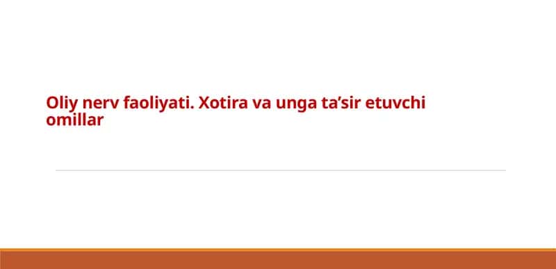 Xotira 1