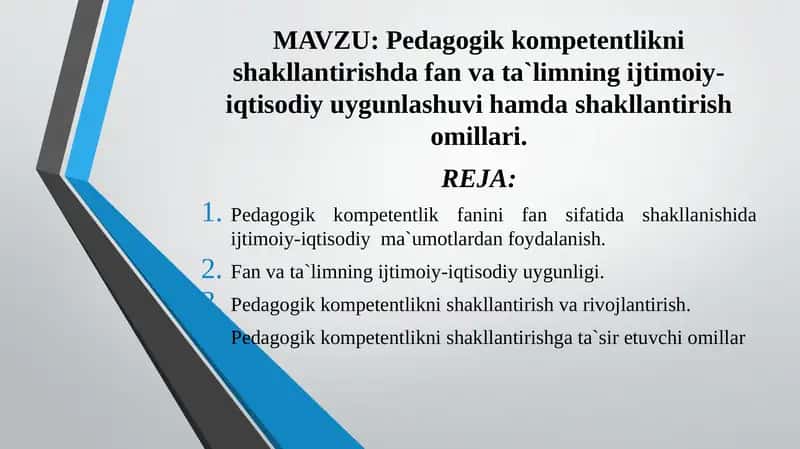 Pedagogik kompetentlik 1