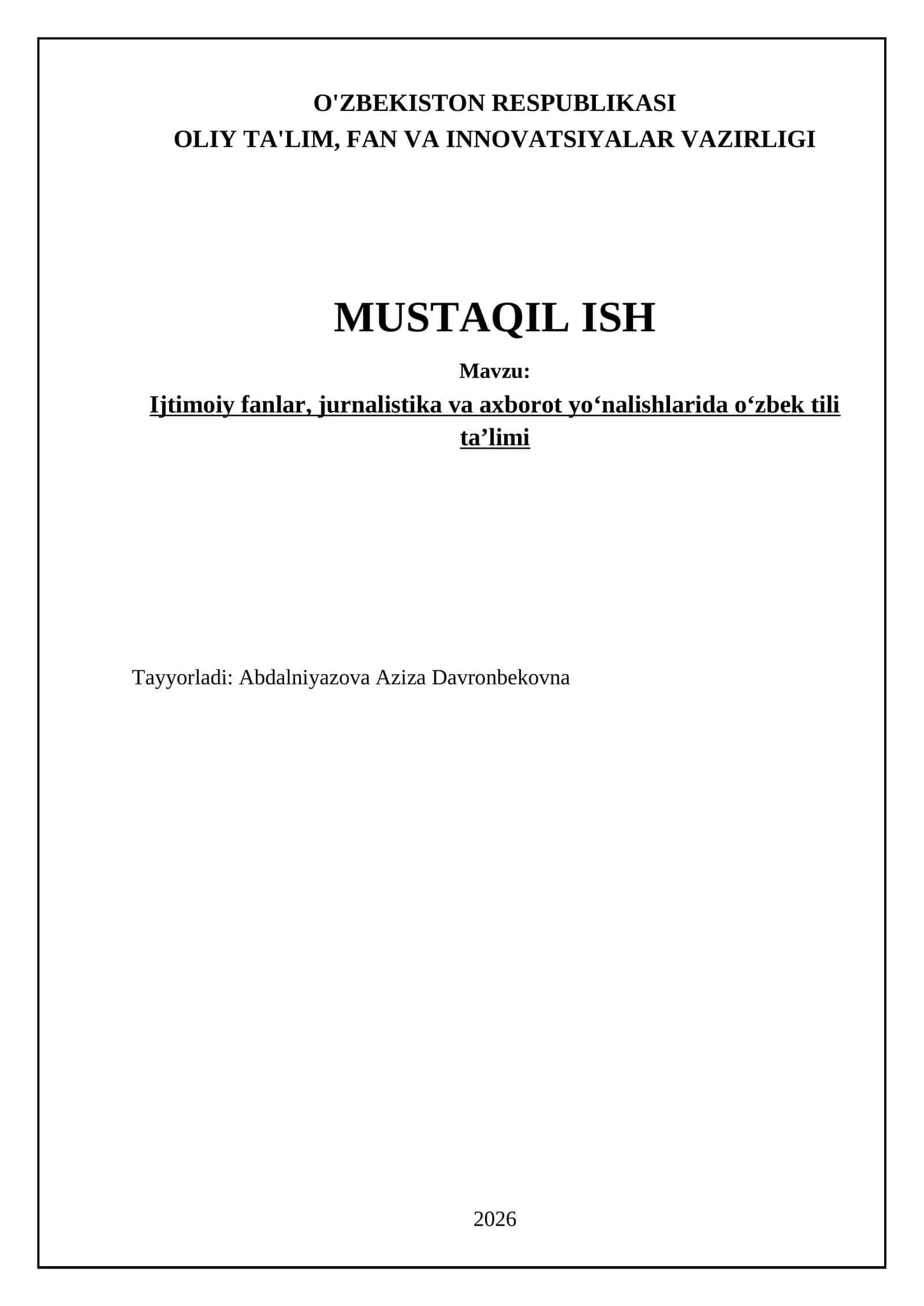 Ijtimoiy-gumanitar sohalarda o‘zbek tilining lingvistik va stilistik xususiyatlari 1