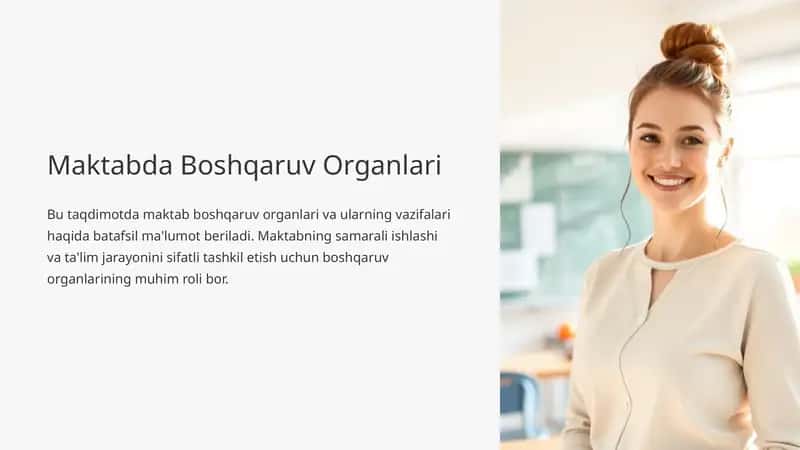 Maktabda Boshqaruv Organlari 1