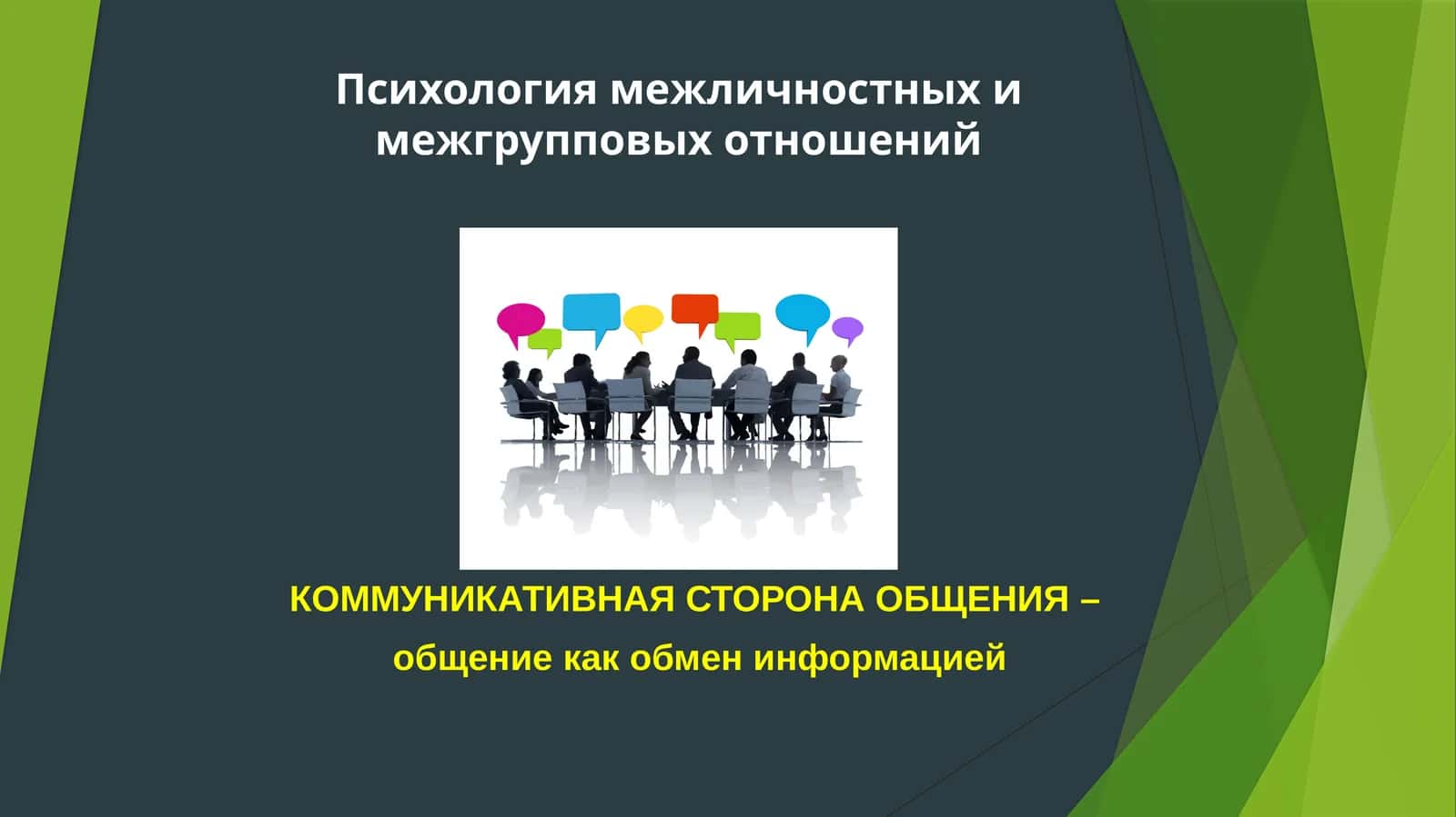 Психология межличностных и межгрупповых отношений 1