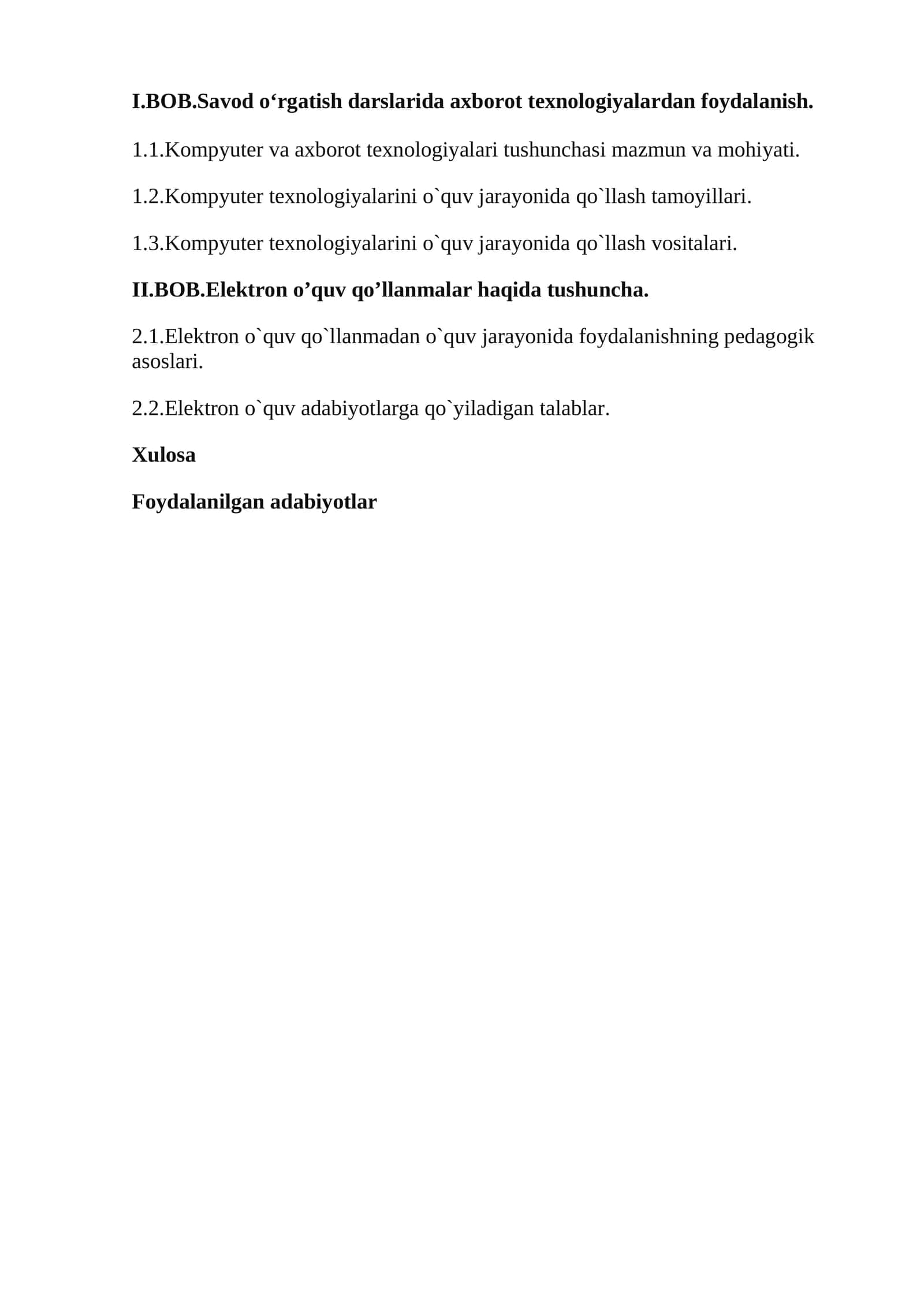 BOB.Savod o‘rgatish darslarida axborot tеxnologiyalardan foydalanish 1
