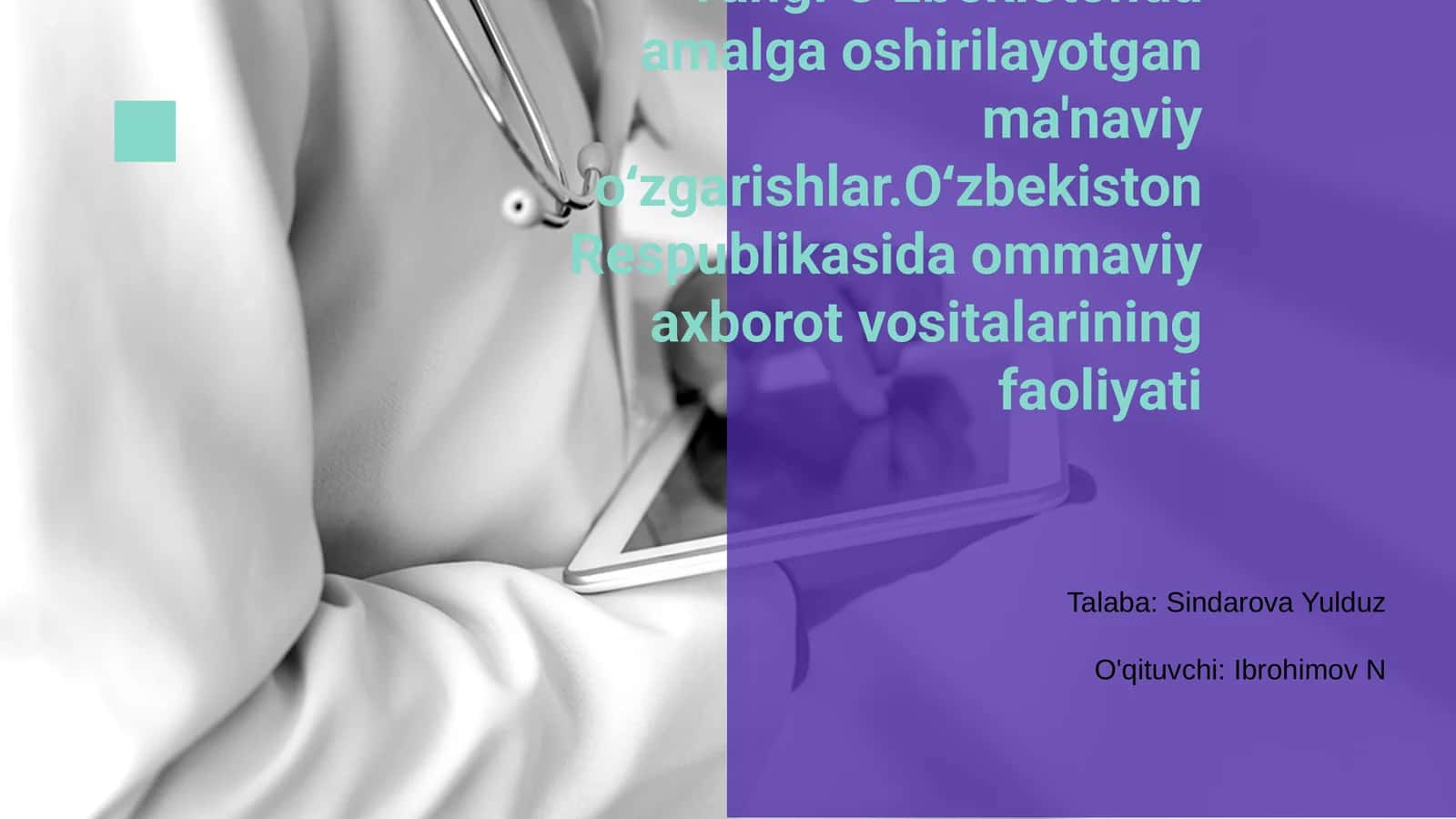 Yangi Oʻzbekistonda amalga oshirilayotgan ma'naviy oʻzgarishlar 1
