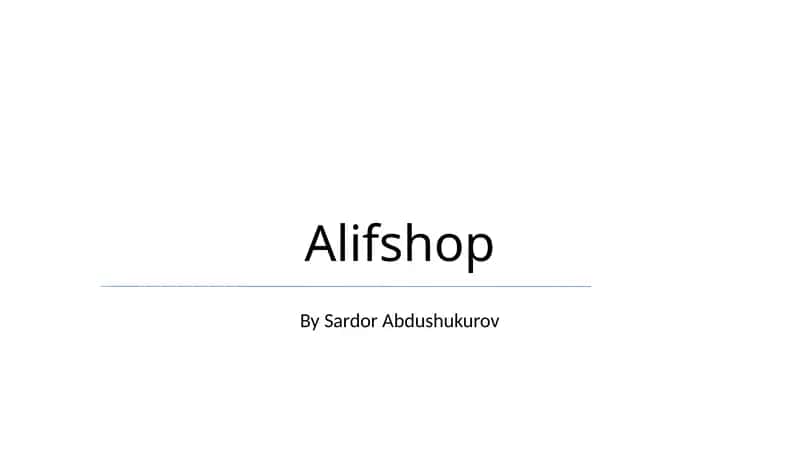 Alifshop 1