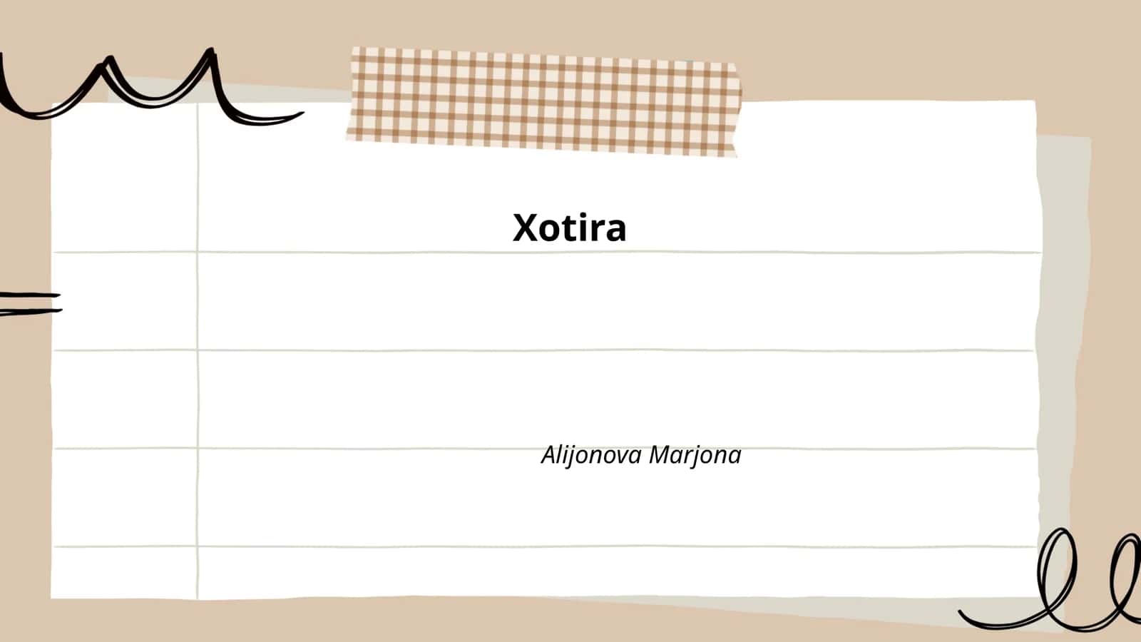 Xotira 1