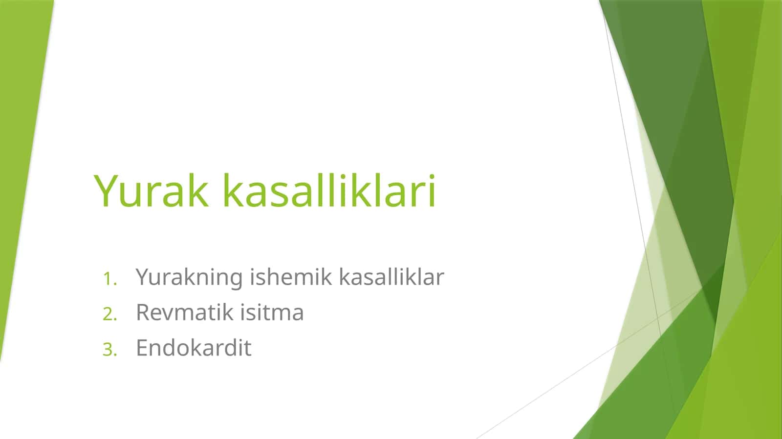 Yurakning ishemik kasalliklari 1