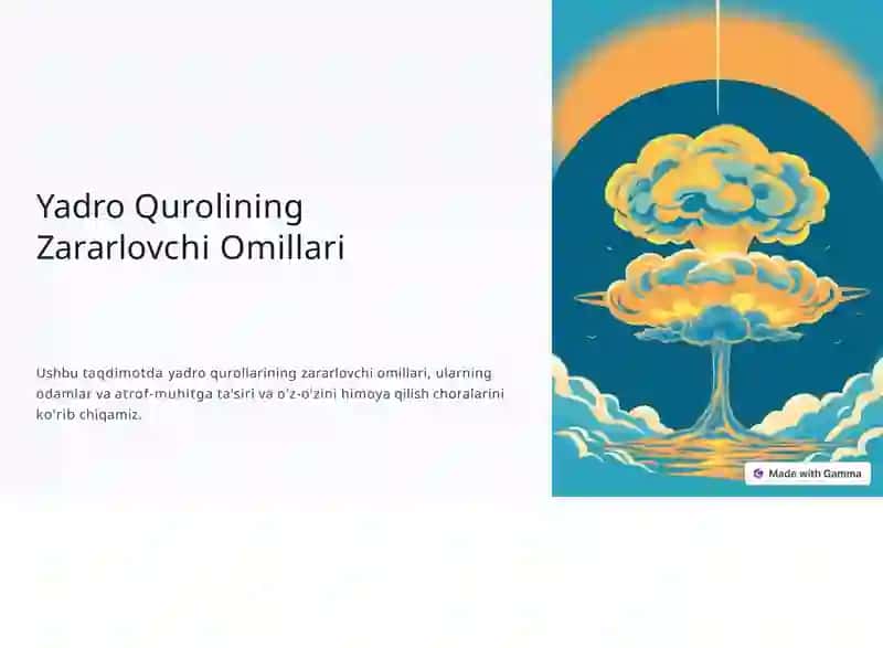 YadroQurolining Zararlovchi Omillari