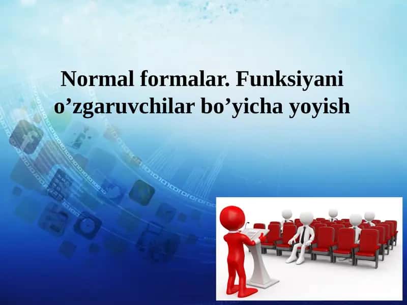 Mantiq algebrasidagi arifmetik amallar 1