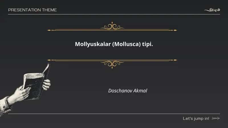 Mollyuskalar (Mollusca) tipi 1