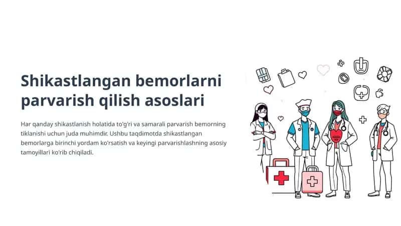 Shikastlangan bemorlarni parvarish qilish asoslari 1