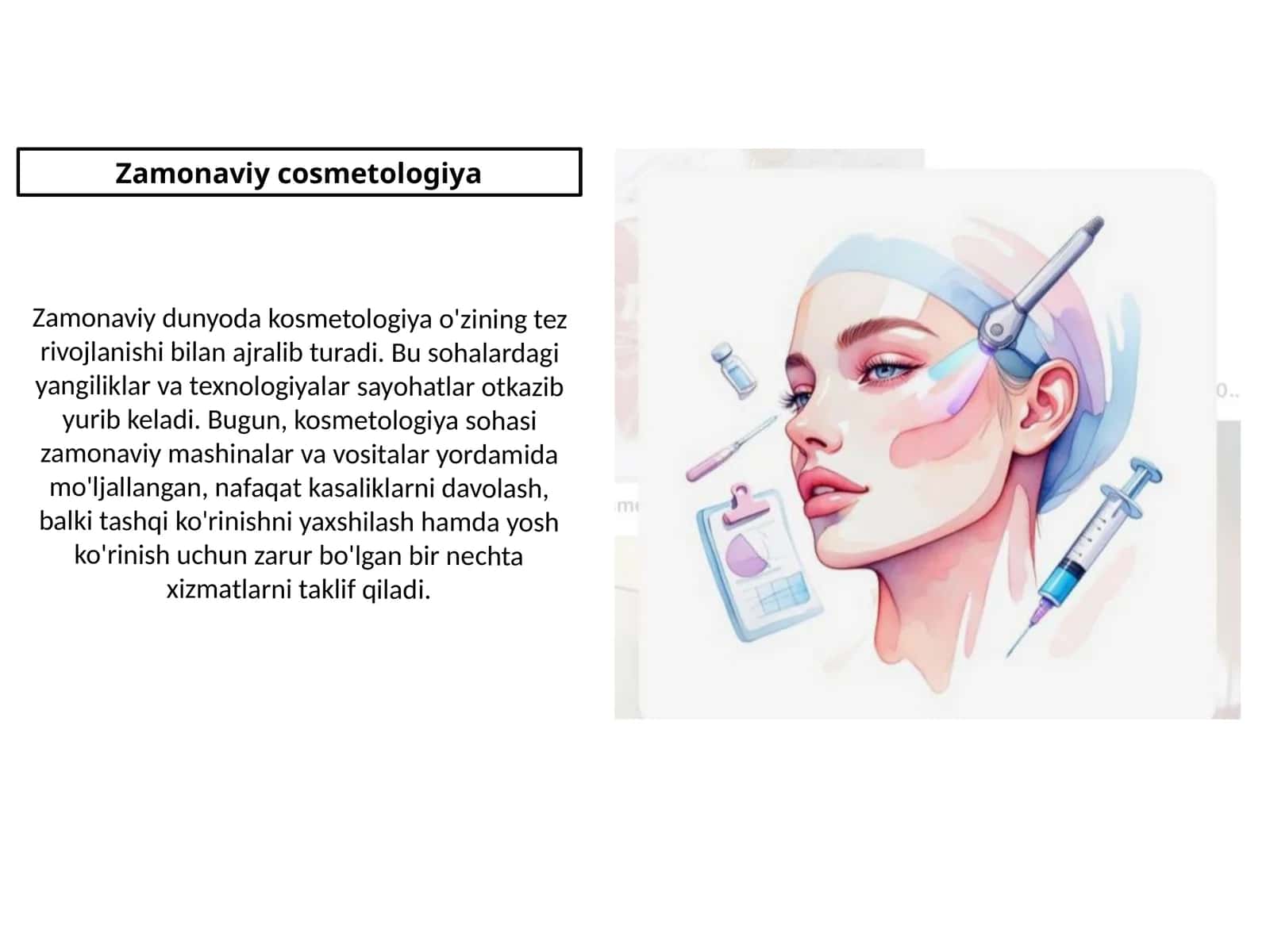 Zamonaviy kosmetologiya 1