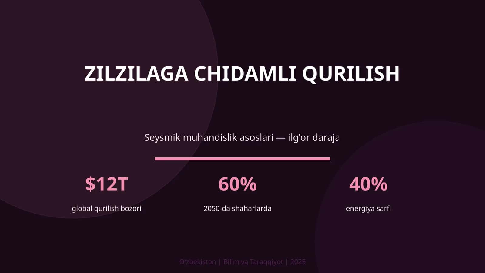 Zilzilaga chidamli qurilish 1