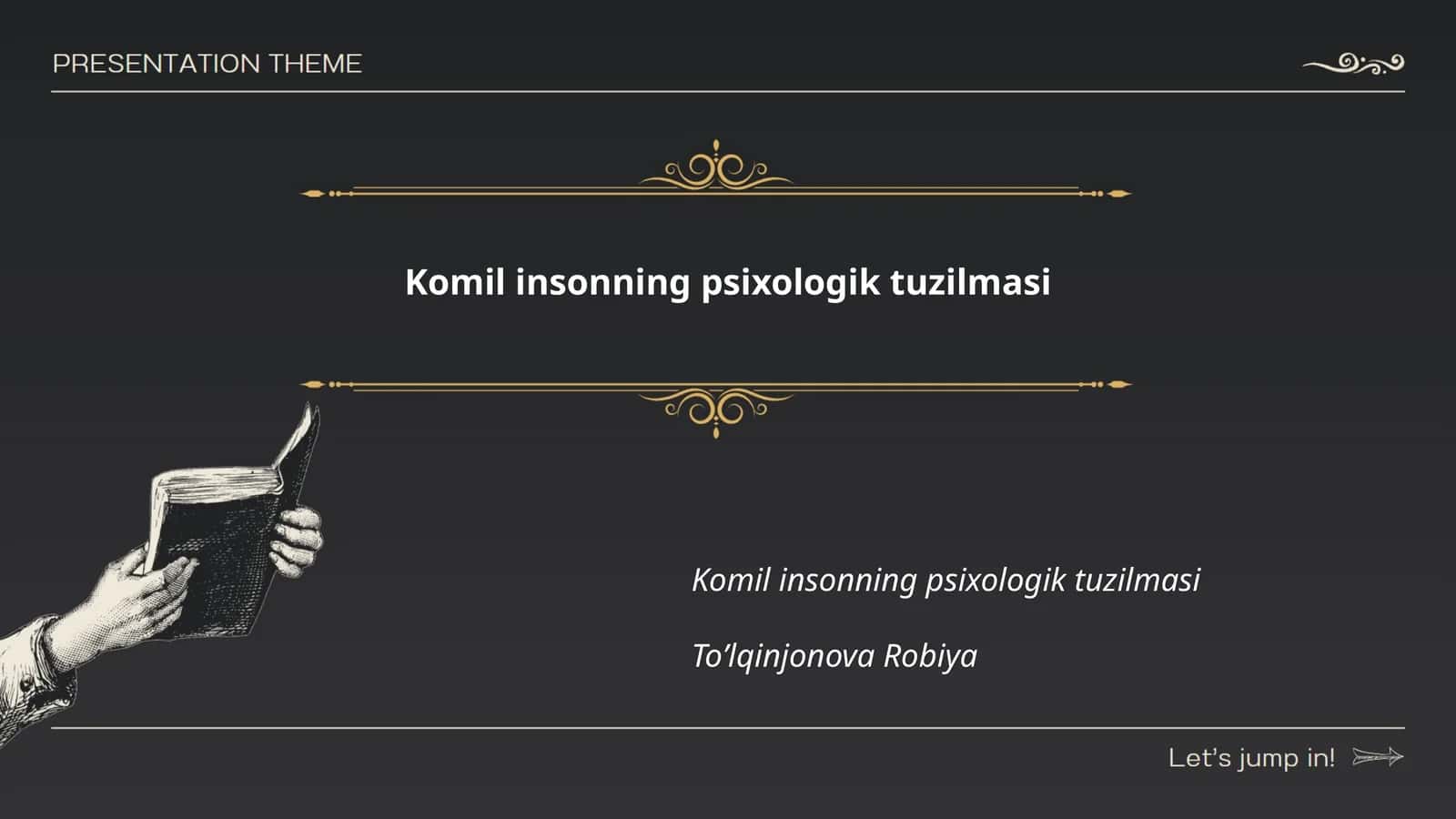 Komil insonning psixologik tuzilmasi 1