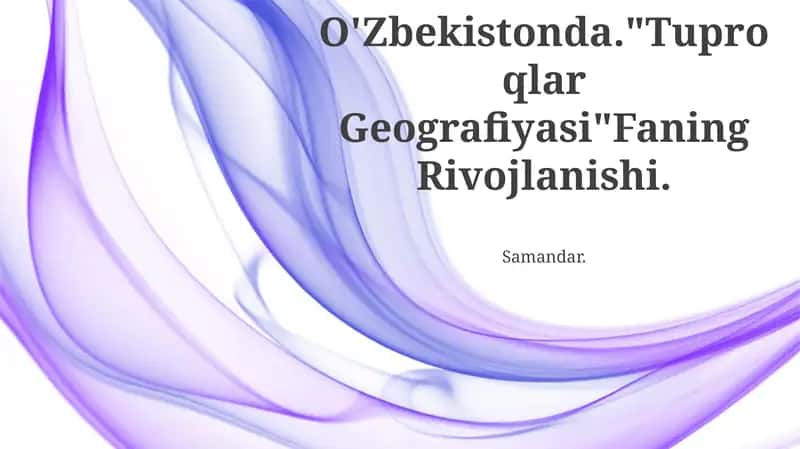 Tuproqlar Geografiyasi 1