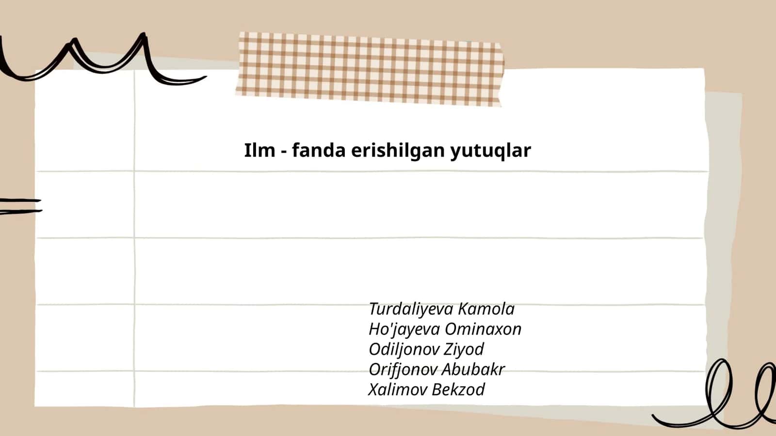 Ilm - fanda erishilgan yutuqlar 1