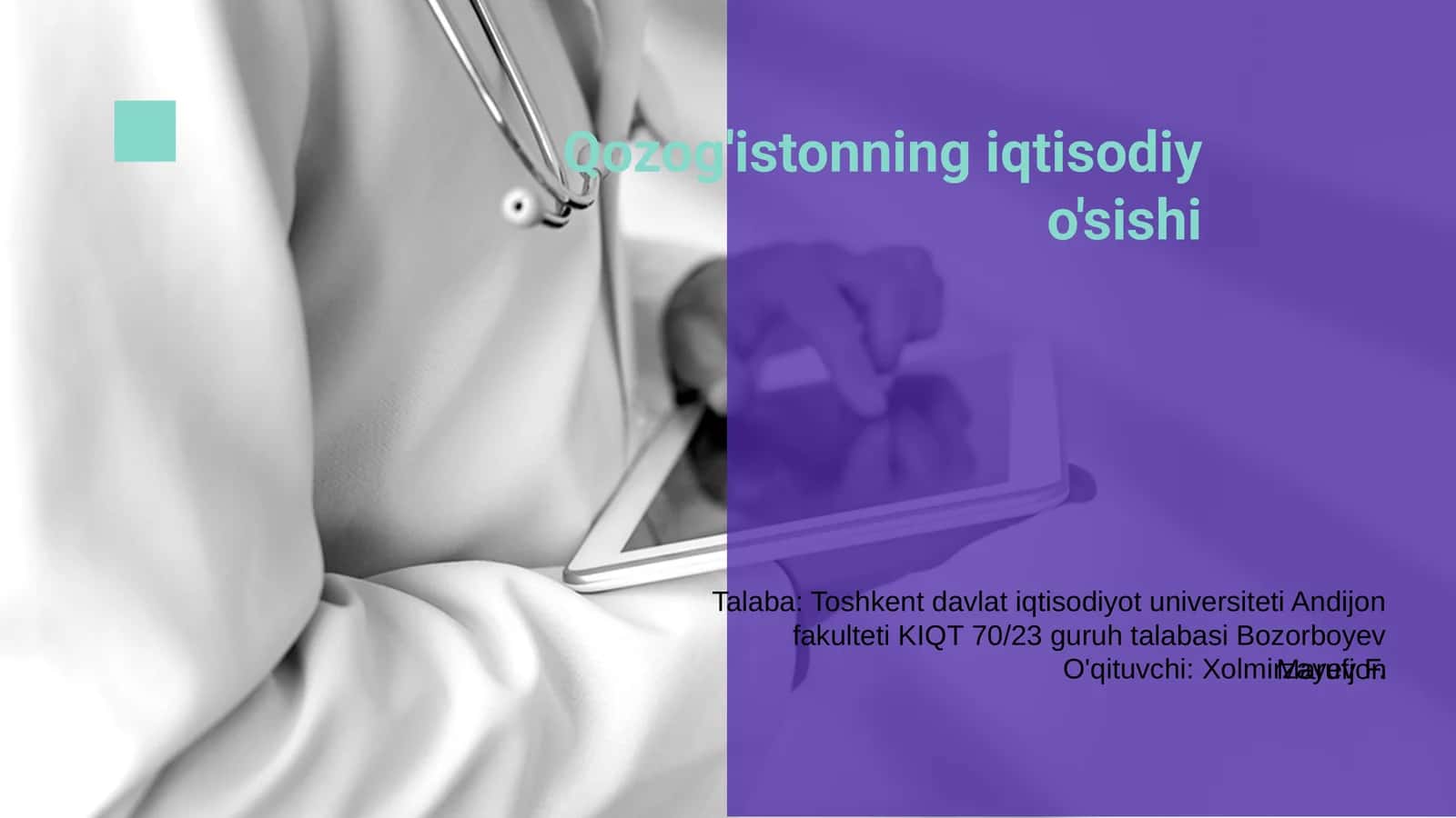 Qozog'istonning iqtisodiy o'sishi 1