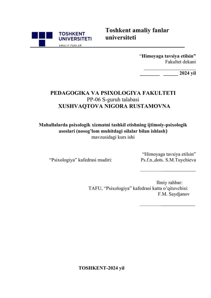 Mahallalarda psixologik xizmatni tashkil etishning ijtimoiy-psixologik asoslari (nosog’lom muhitdagi oilalar bilan ishlash).docx 1