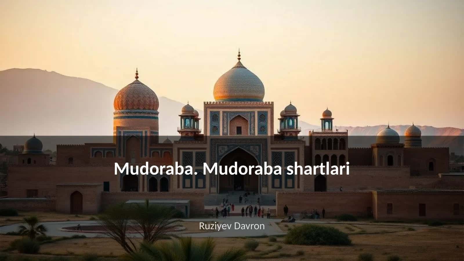 Mudoraba Shartlari 1