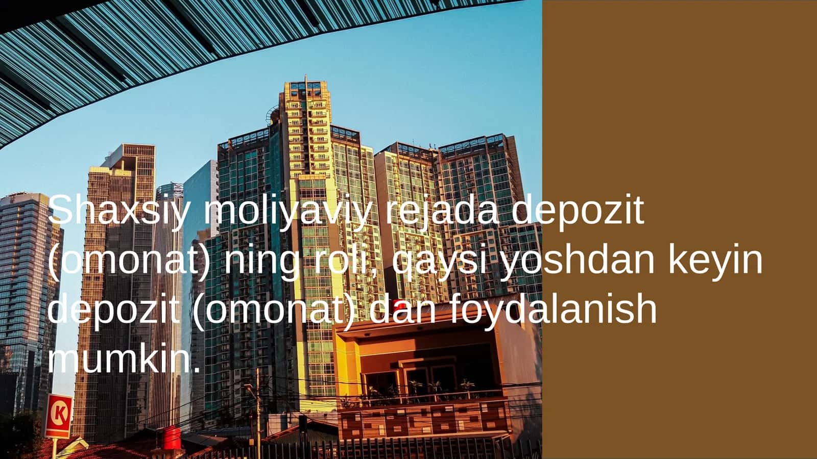 Depozitlarning shaxsiy moliyaviy rejadagi muhim roli 1