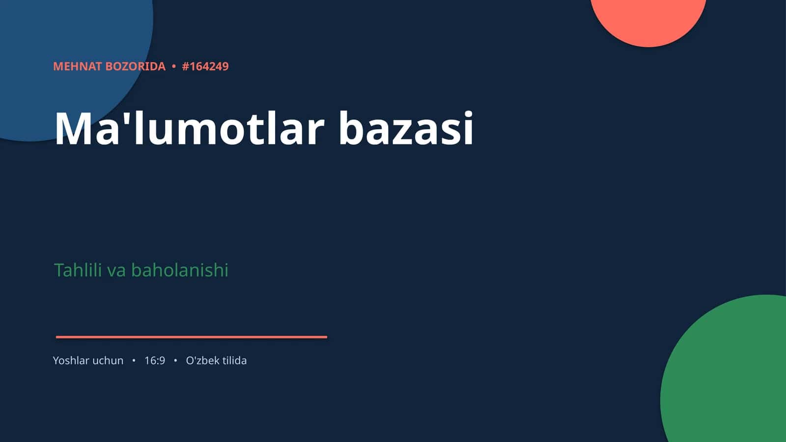 Mehnat Bozorida 1