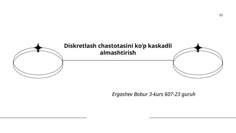 Diskretlash chastotasini ko‘p kaskadli almashtirish 1