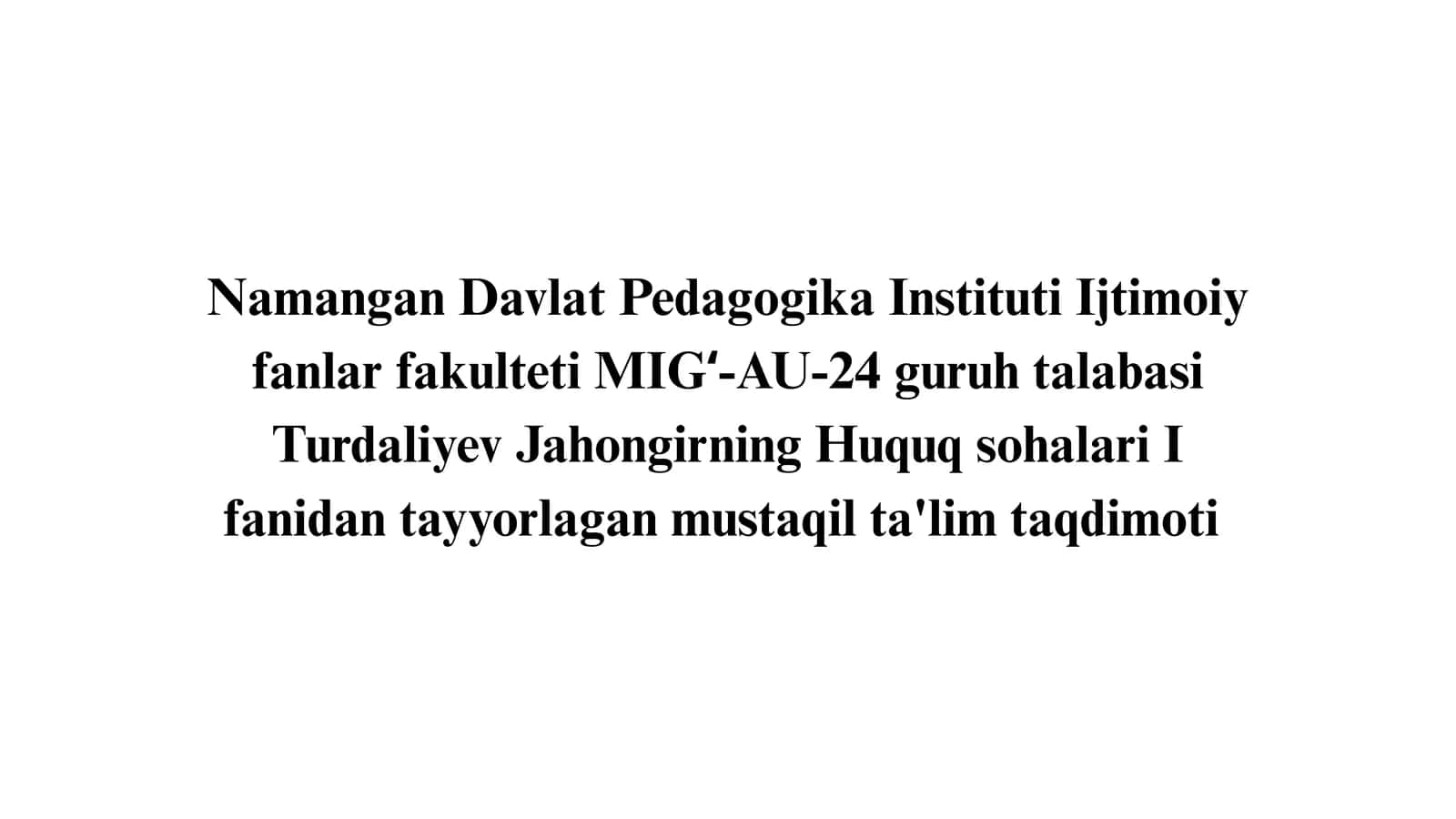 Ma'muriy jarayon 1