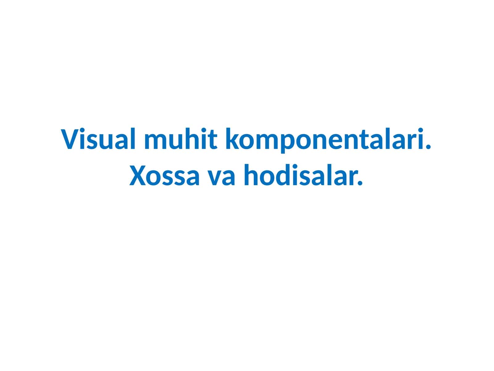 Komponentalar 1