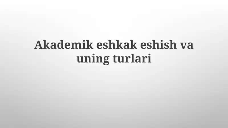 Akademik Eshkak Eshish 1