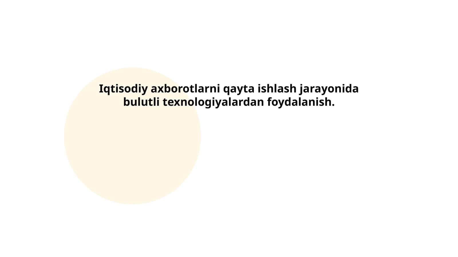 Bulutli texnologiyalar va iqtisodiy axborotlar 1