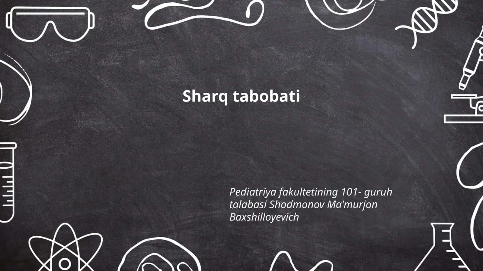 Sharq tabobati 1