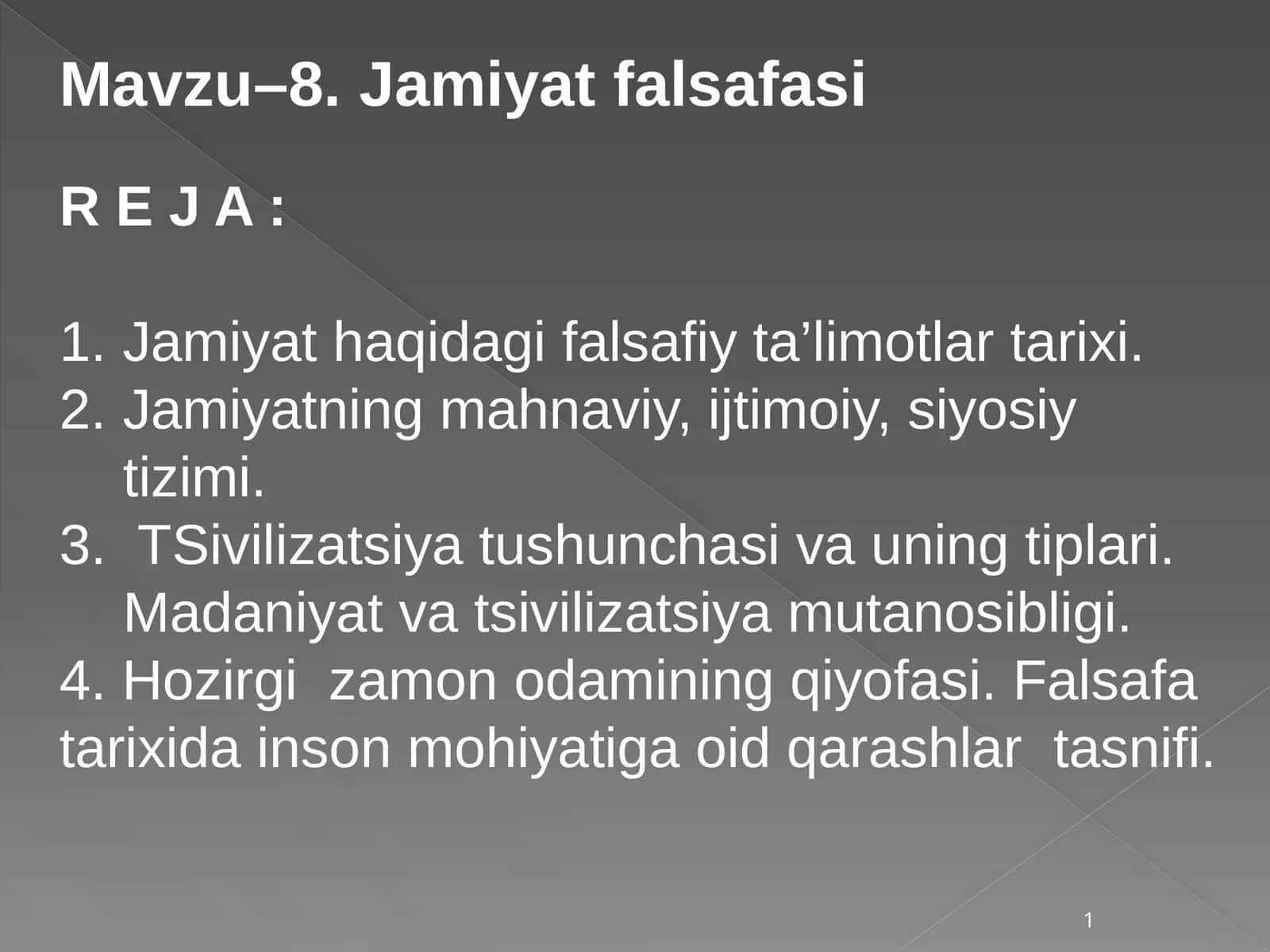 Jamiyatfalsafasi 1