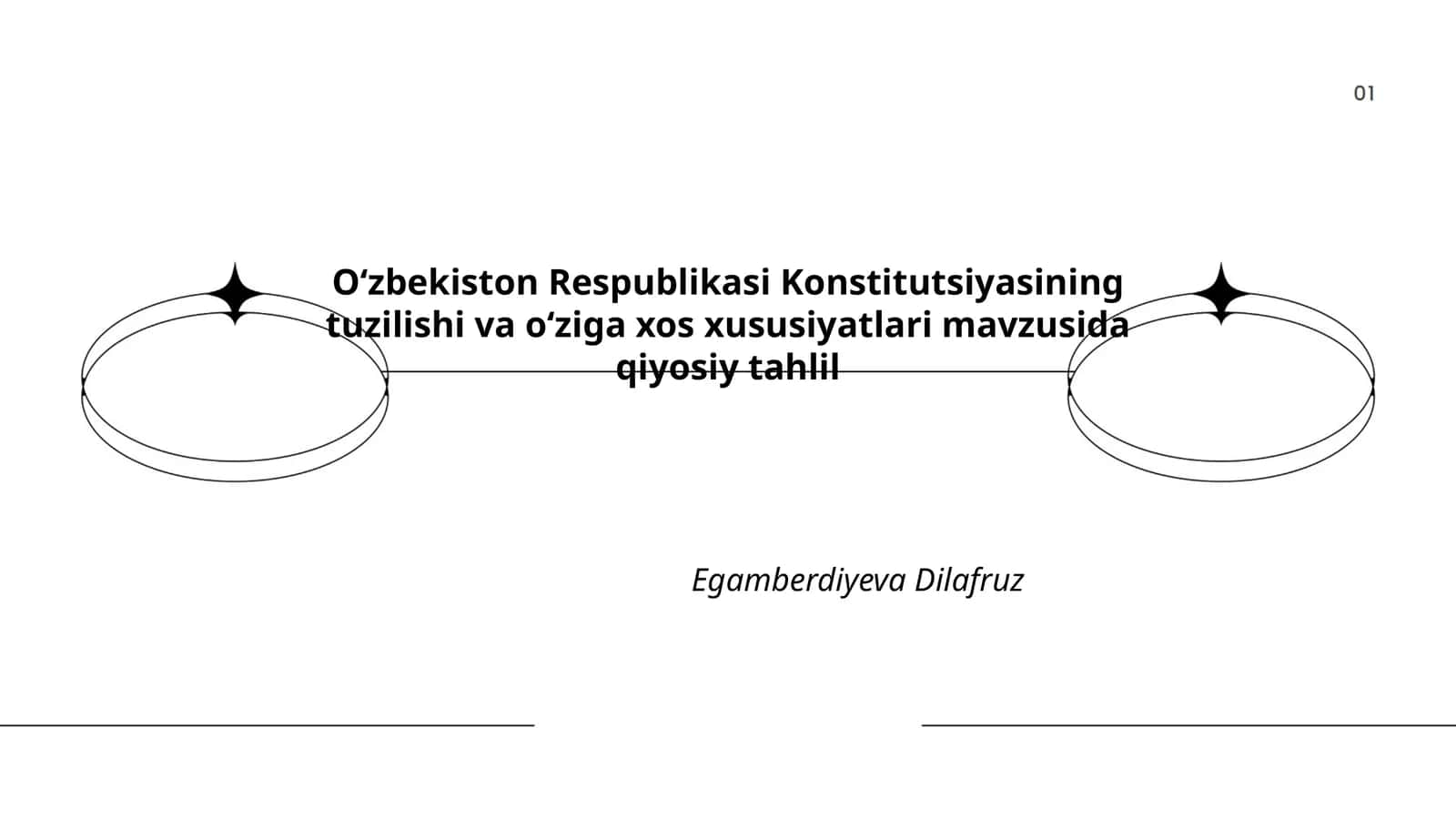 Oʻzbekiston Respublikasi Konstitutsiyasining tuzilishi va oʻziga xos xususiyatlari mavzusida qiyosiy tahlil 1